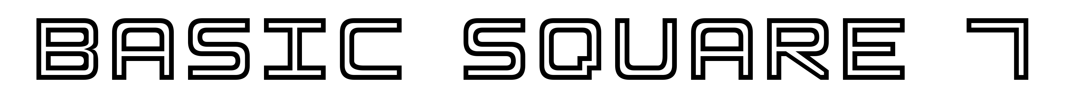 Basic Square 7